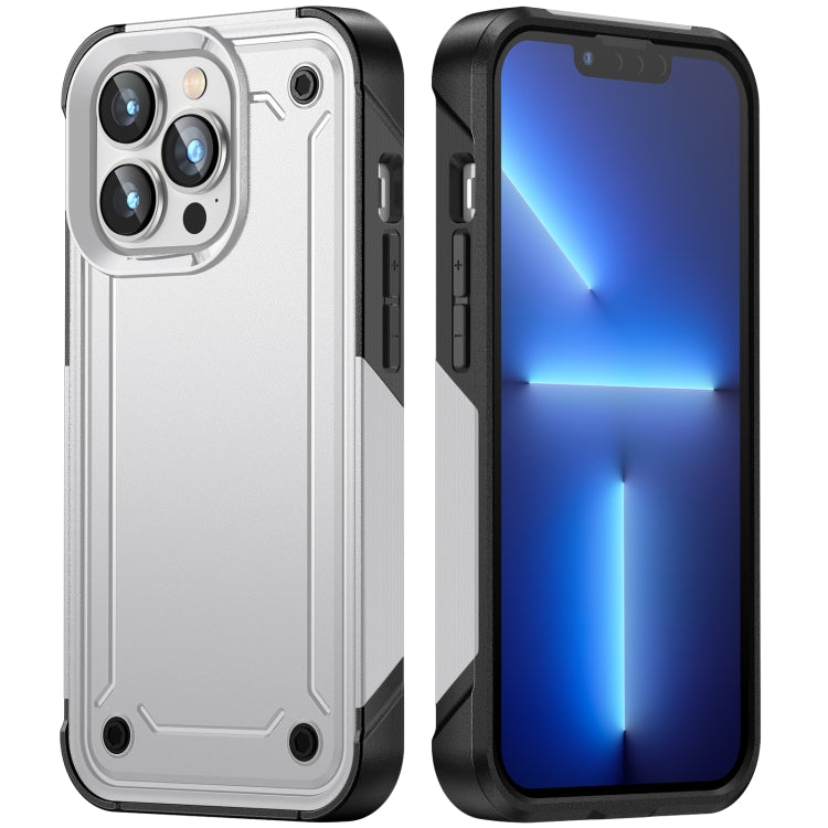 For iPhone 13 Pro 2 in 1 Soft TPU Hard PC Phone Case