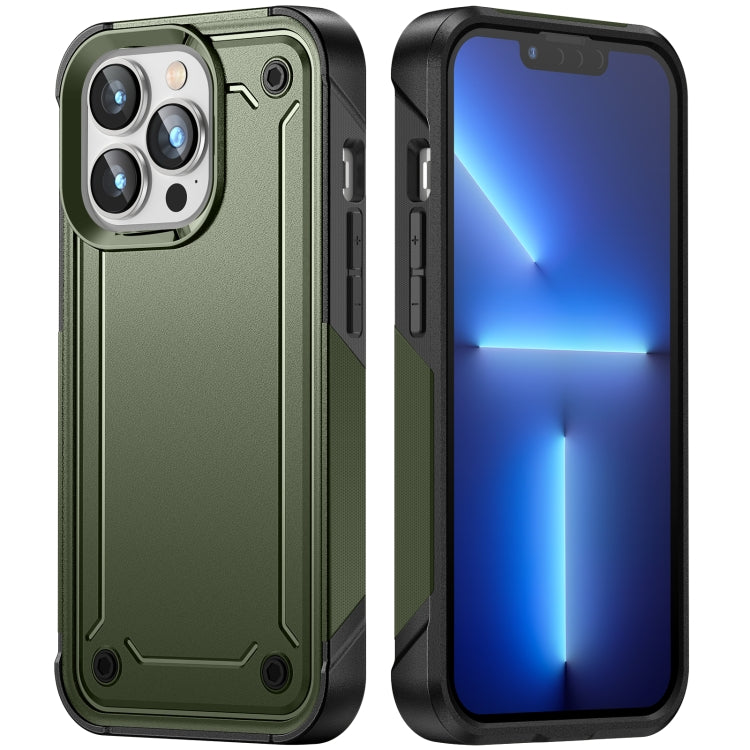 For iPhone 13 Pro 2 in 1 Soft TPU Hard PC Phone Case