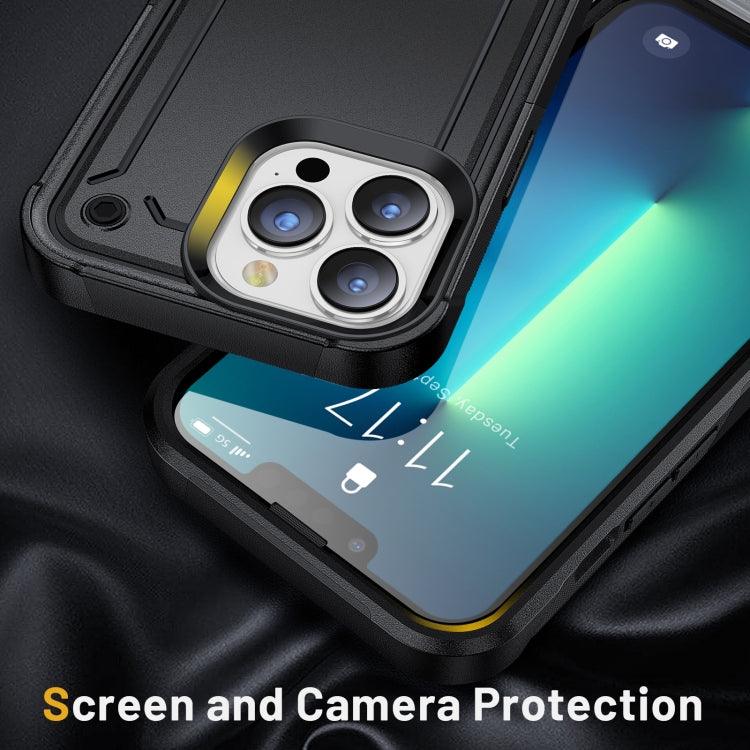 For iPhone 13 Pro Max 2 in 1 Soft TPU Hard PC Phone Case