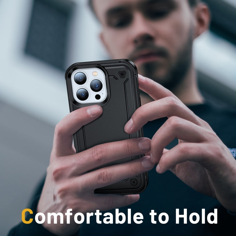 For iPhone 13 Pro Max 2 in 1 Soft TPU Hard PC Phone Case