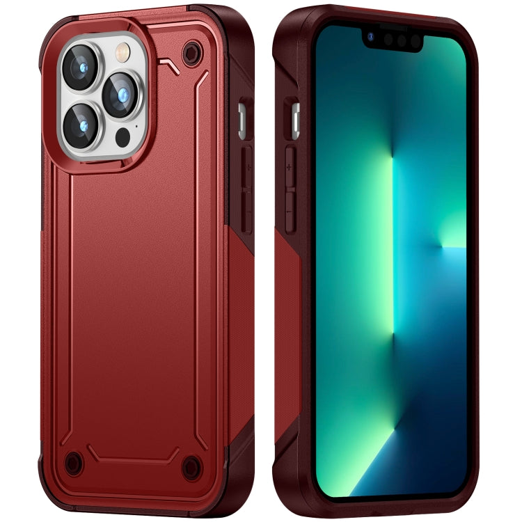 For iPhone 13 Pro Max 2 in 1 Soft TPU Hard PC Phone Case