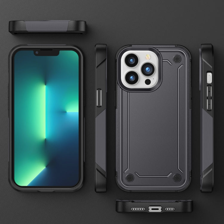 For iPhone 13 Pro Max 2 in 1 Soft TPU Hard PC Phone Case