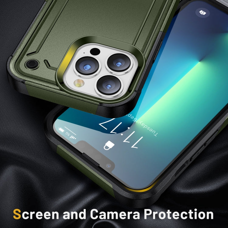For iPhone 13 Pro Max 2 in 1 Soft TPU Hard PC Phone Case