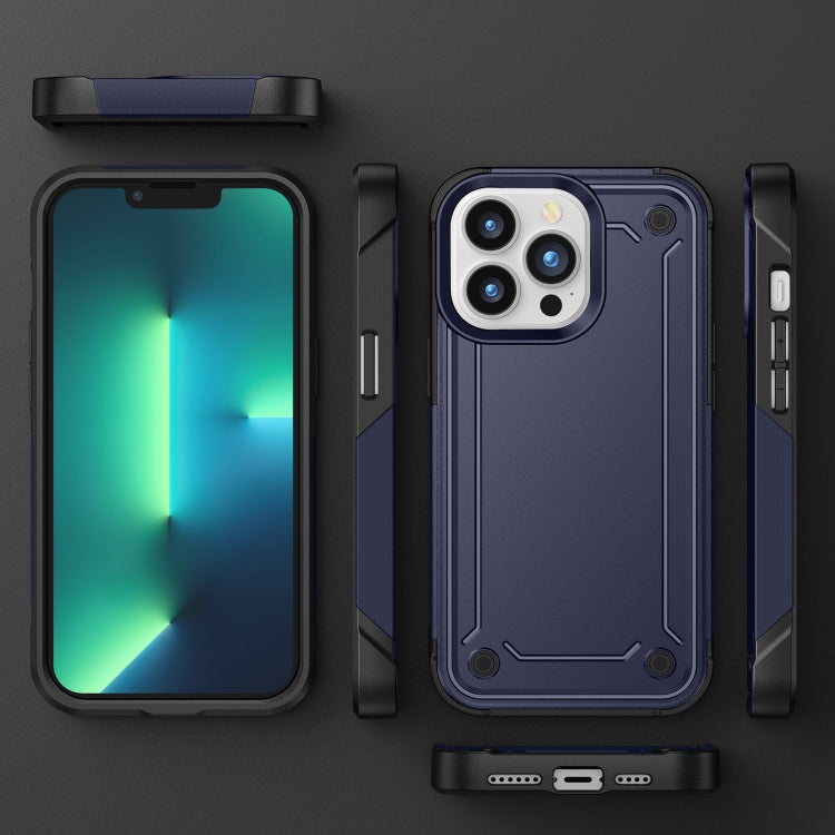 For iPhone 13 Pro Max 2 in 1 Soft TPU Hard PC Phone Case