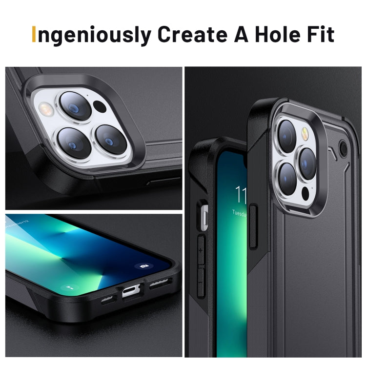For iPhone 12 / 12 Pro 2 in 1 Soft TPU Hard PC Phone Case