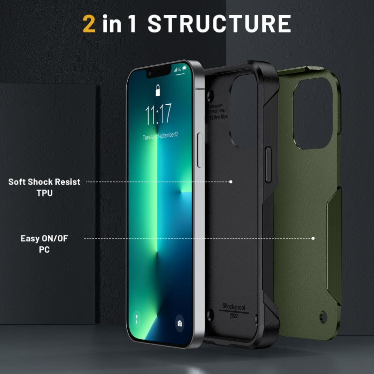 For iPhone 12 / 12 Pro 2 in 1 Soft TPU Hard PC Phone Case