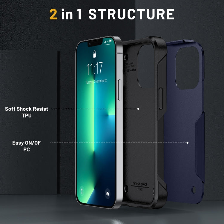 For iPhone 12 / 12 Pro 2 in 1 Soft TPU Hard PC Phone Case