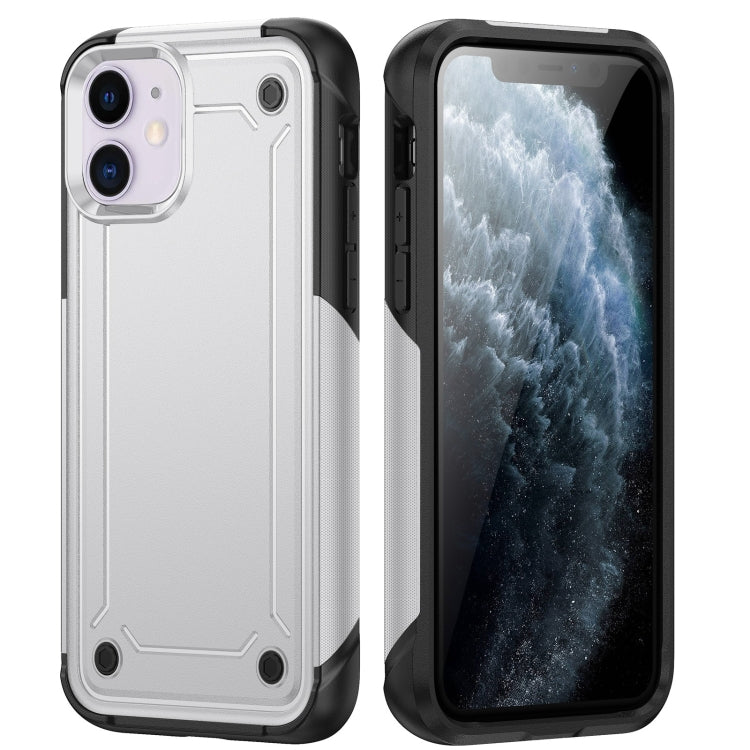 For iPhone 11 2 in 1 Soft TPU Hard PC Phone Case