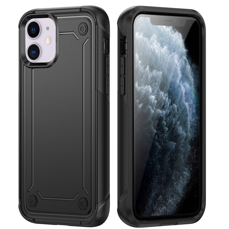 For iPhone 11 2 in 1 Soft TPU Hard PC Phone Case