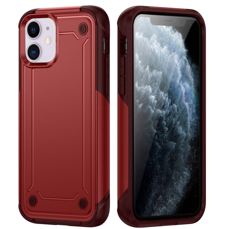 For iPhone 11 2 in 1 Soft TPU Hard PC Phone Case