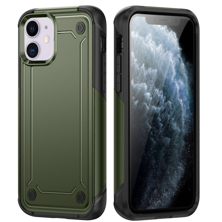 For iPhone 11 2 in 1 Soft TPU Hard PC Phone Case