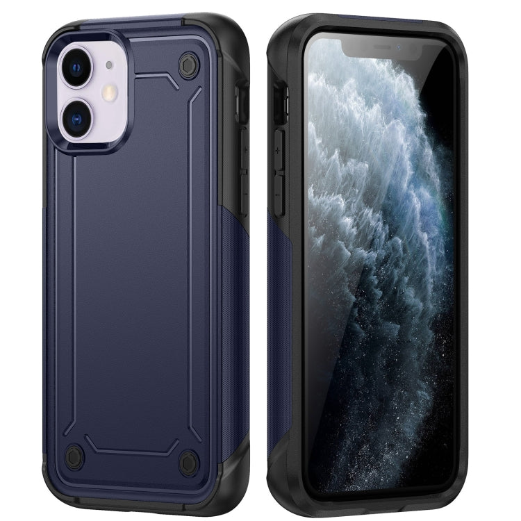 For iPhone 11 2 in 1 Soft TPU Hard PC Phone Case