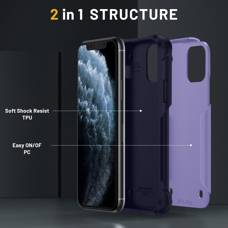 For iPhone 11 Pro 2 in 1 Soft TPU Hard PC Phone Case