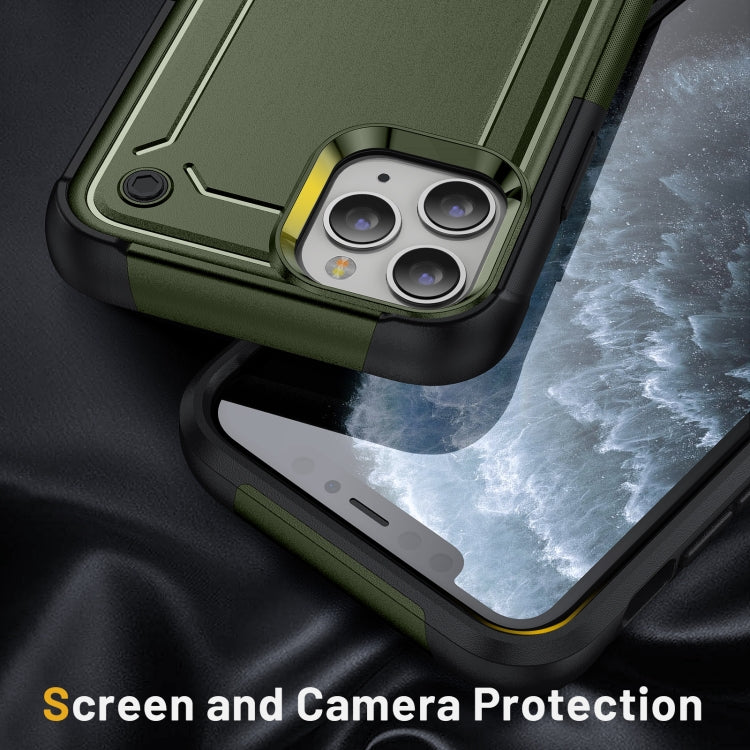 For iPhone 11 Pro Max 2 in 1 Soft TPU Hard PC Phone Case