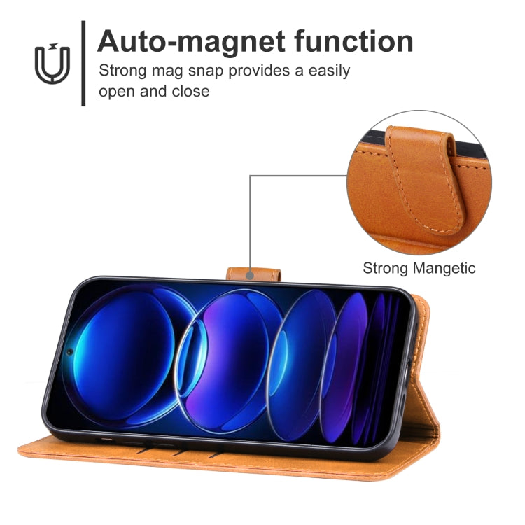 For Xiaomi Redmi Note 12 China Leather Phone Case