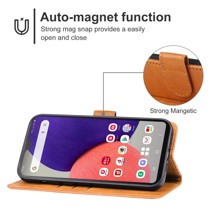 For Samsung Galaxy A22e Leather Phone Case