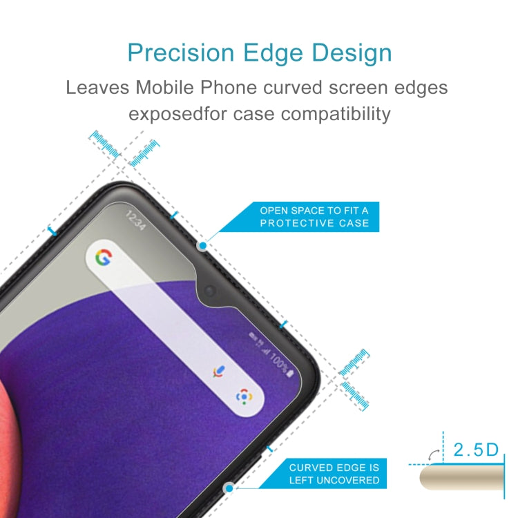 For Samsung Galaxy A22e 50pcs 0.26mm 9H 2.5D Tempered Glass Film