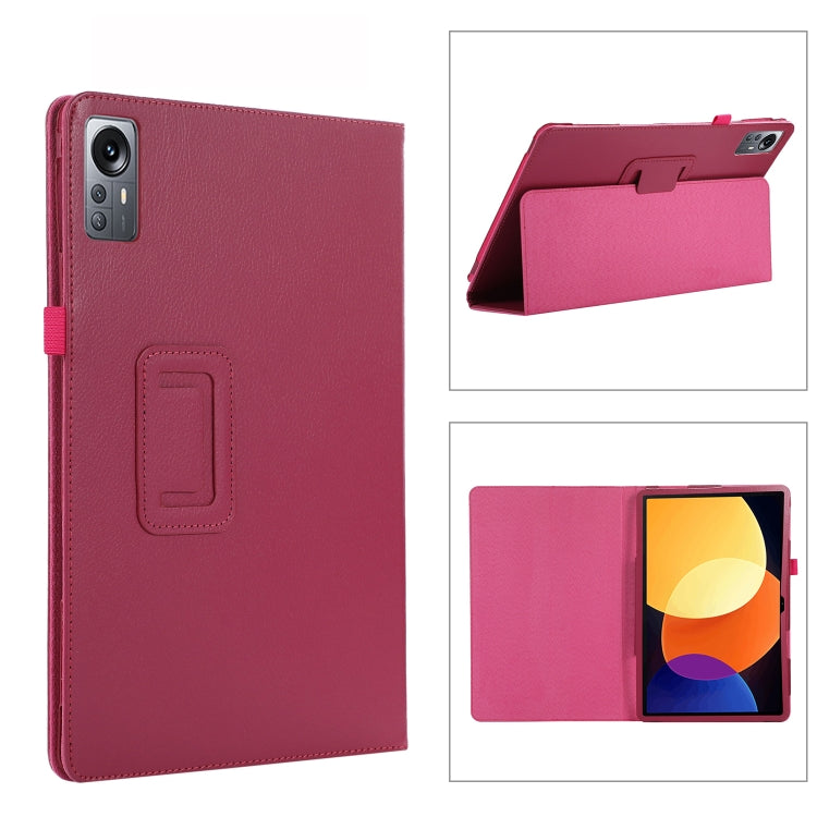 For Xiaomi Pad 5 Pro 12.4 Litchi Texture Leather Tablet Case with Holder