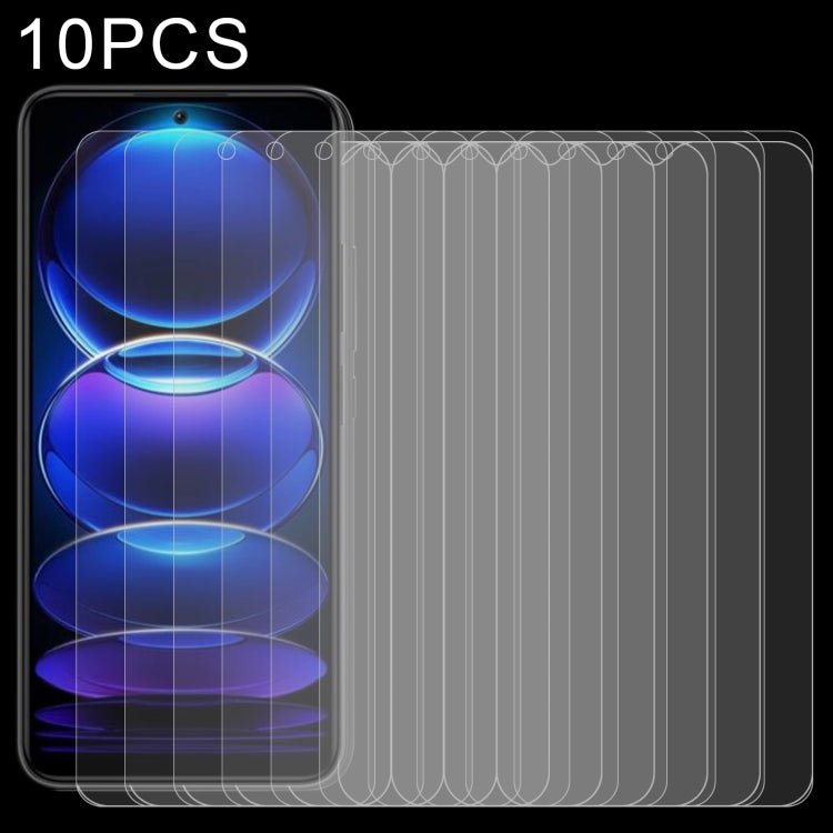 For Xiaomi Redmi Note 12 China / Note 12 Global / Poco X5 / Redmi Note 12 Turbo 10pcs 0.26mm 9H 2.5D Tempered Glass Film