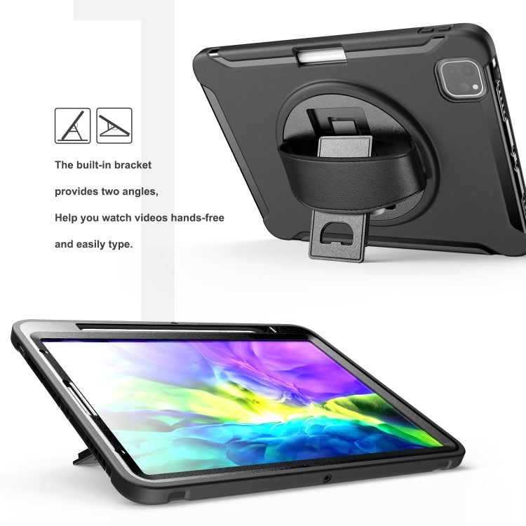 For iPad Pro 11 inch (2020) Shockproof Protective Tablet Case with Holder & Hand Strap & Pen Slot