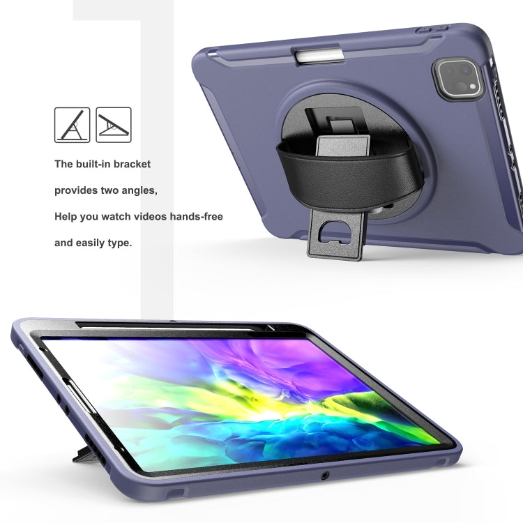For iPad Pro 11 inch (2020) Shockproof Protective Tablet Case with Holder & Hand Strap & Pen Slot