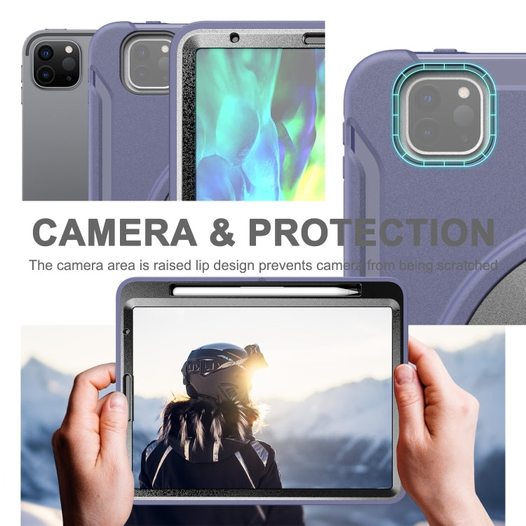 For iPad Pro 11 inch (2020) Shockproof Protective Tablet Case with Holder & Hand Strap & Pen Slot