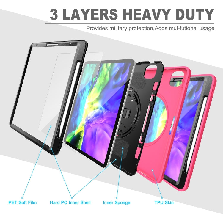 For iPad Pro 11 inch (2020) Shockproof Protective Tablet Case with Holder & Hand Strap & Pen Slot