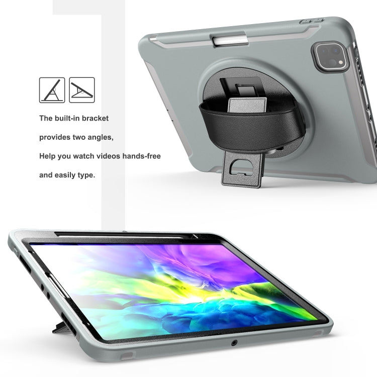 For iPad Pro 11 inch (2020) Shockproof Protective Tablet Case with Holder & Hand Strap & Pen Slot