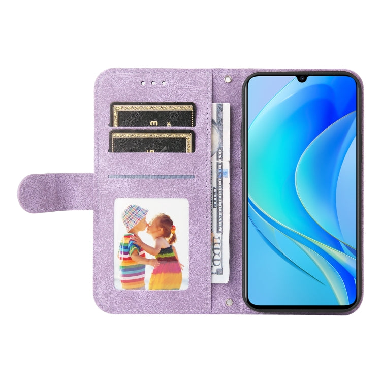 For Huawei nova Y70 / Y70 Plus / Enjoy 50 Skin Feel Life Tree Metal Button Leather Phone Case