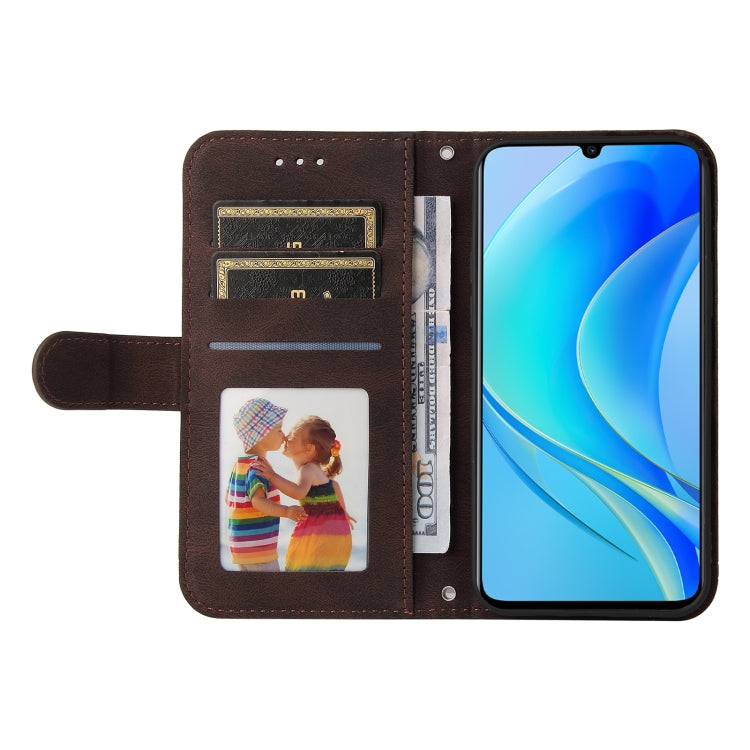 For Huawei nova Y70 / Y70 Plus / Enjoy 50 Skin Feel Life Tree Metal Button Leather Phone Case