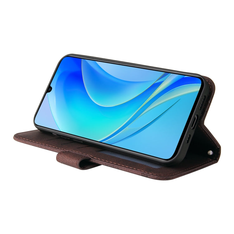 For Huawei nova Y70 / Y70 Plus / Enjoy 50 Skin Feel Life Tree Metal Button Leather Phone Case