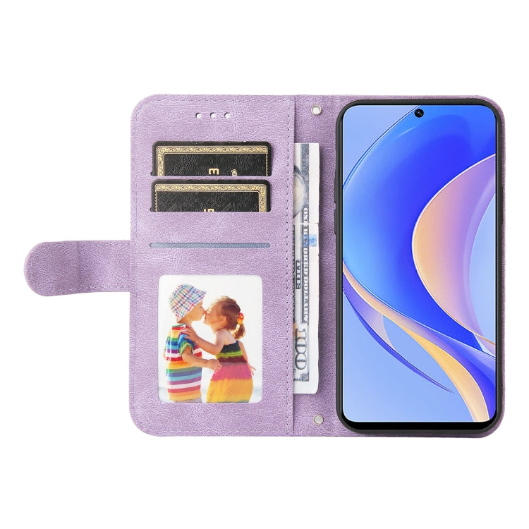 For Huawei nova Y90 / Enjoy 50 Pro Skin Feel Life Tree Metal Button Leather Phone Case