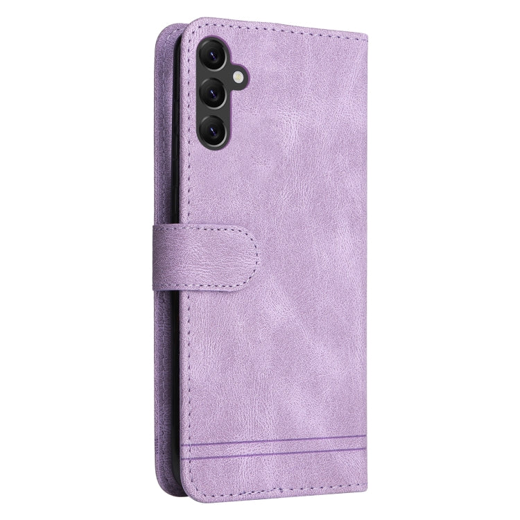 For Samsung Galaxy A14 5G Skin Feel Life Tree Metal Button Leather Phone Case