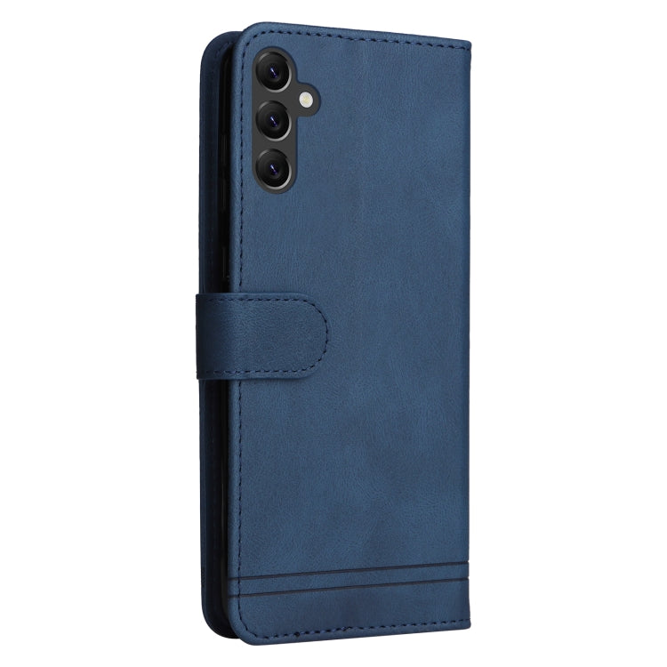 For Samsung Galaxy A14 5G Skin Feel Life Tree Metal Button Leather Phone Case