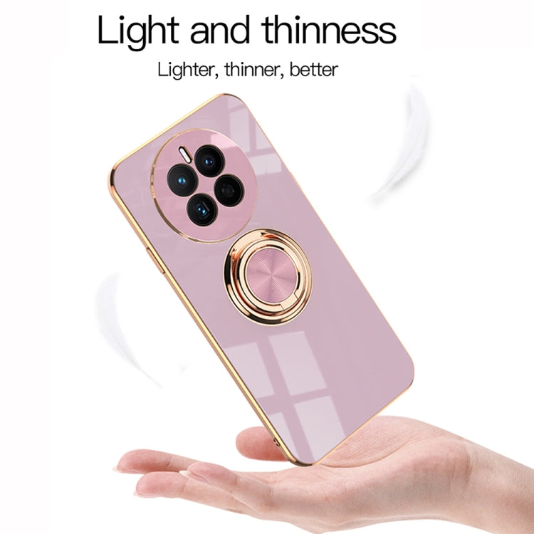 For Huawei Mate 50 6D Electroplating Ring Phone Case