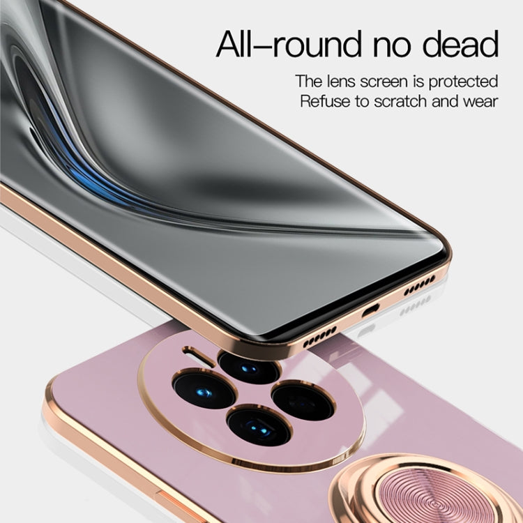 For Huawei Mate 50 6D Electroplating Ring Phone Case