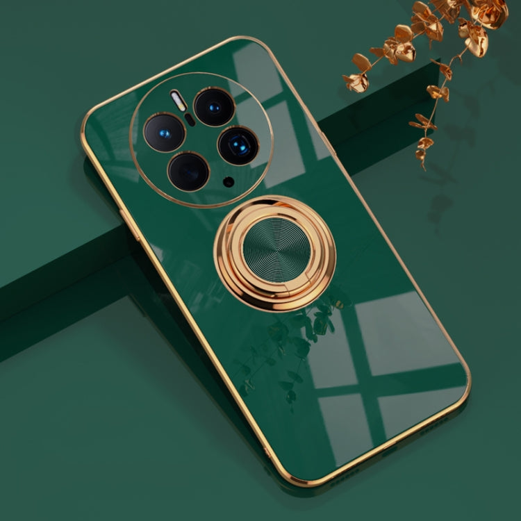 For Huawei Mate 50 Pro 6D Electroplating Ring Phone Case