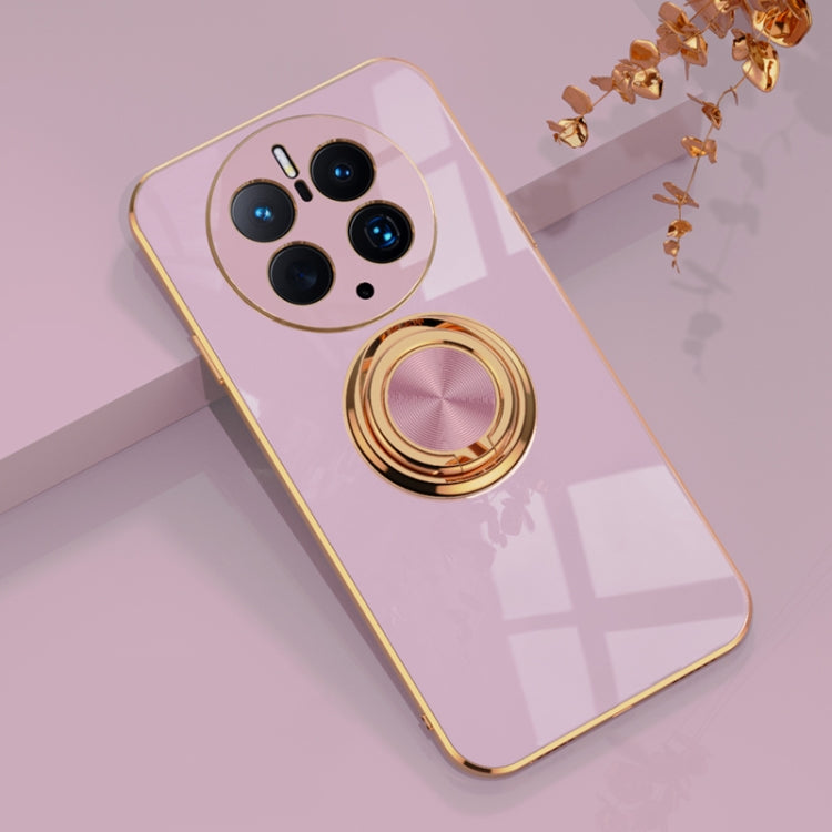 For Huawei Mate 50 Pro 6D Electroplating Ring Phone Case