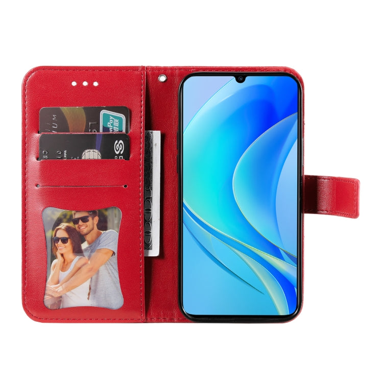 For Huawei nova Y70 / Y70 Plus / Enjoy 50 7-petal Flowers Embossing Leather Phone Case