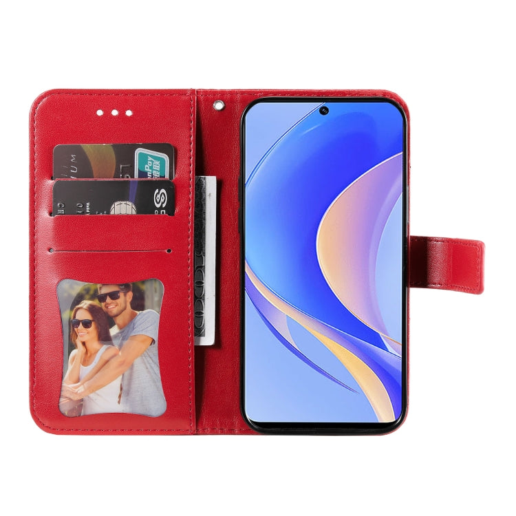 For Huawei nova Y90 / Enjoy 50 Pro 7-petal Flowers Embossing Leather Phone Case