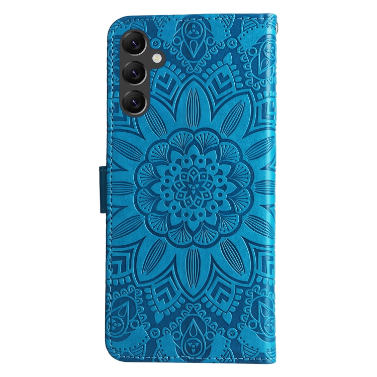 For Samsung Galaxy A14 5G Embossed Sunflower Leather Phone Case