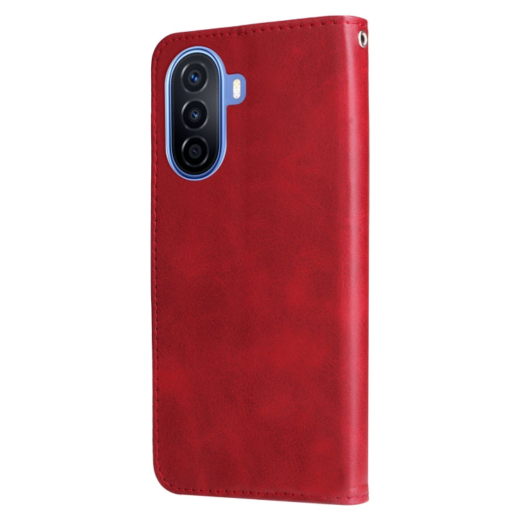 For Huawei nova Y70 / Y70 Plus/ Enjoy 50 Calf Texture Zipper Leather Phone Case