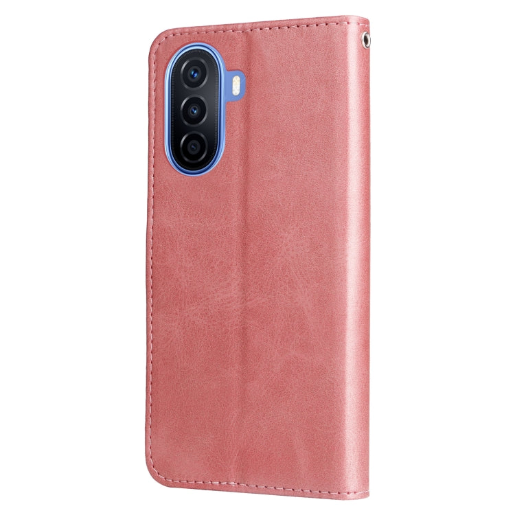 For Huawei nova Y70 / Y70 Plus/ Enjoy 50 Calf Texture Zipper Leather Phone Case