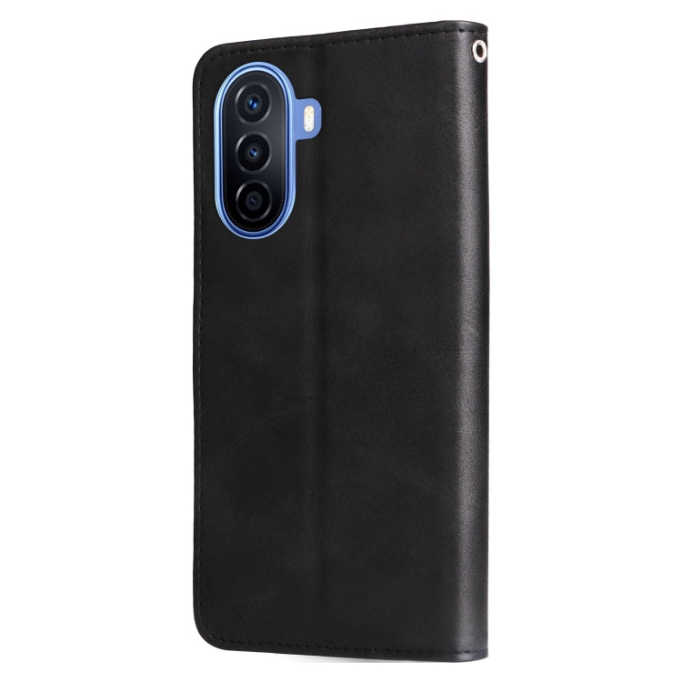 For Huawei nova Y70 / Y70 Plus/ Enjoy 50 Calf Texture Zipper Leather Phone Case