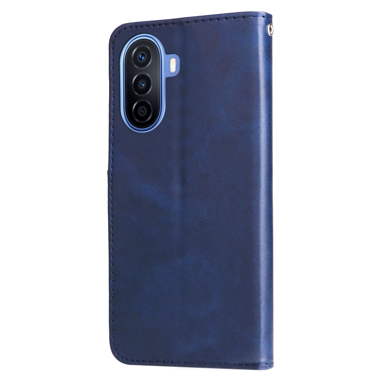 For Huawei nova Y70 / Y70 Plus/ Enjoy 50 Calf Texture Zipper Leather Phone Case