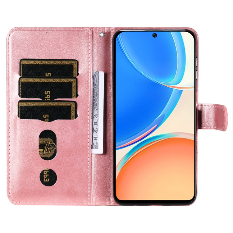 For Honor X8 5G / X6 Calf Texture Zipper Leather Phone Case