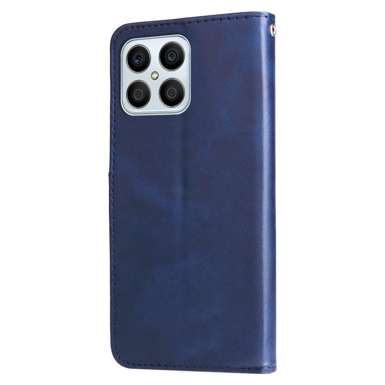 For Honor X8 5G / X6 Calf Texture Zipper Leather Phone Case