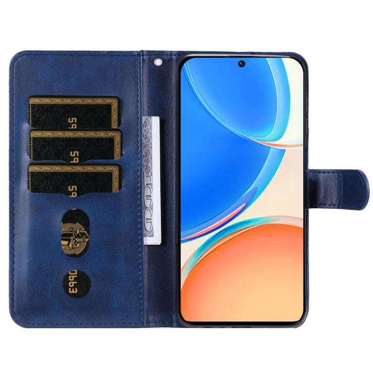 For Honor X8 5G / X6 Calf Texture Zipper Leather Phone Case