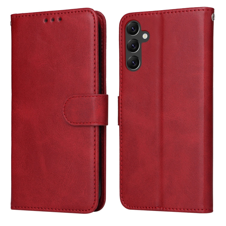 For Samsung Galaxy A14 5G Classic Calf Texture Flip Leather Phone Case