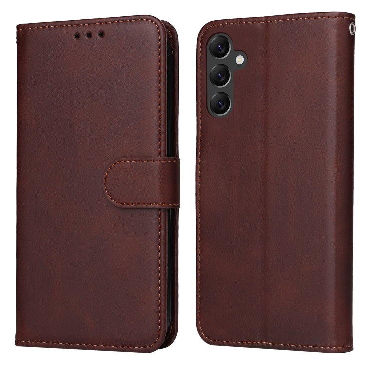 For Samsung Galaxy A14 5G Classic Calf Texture Flip Leather Phone Case